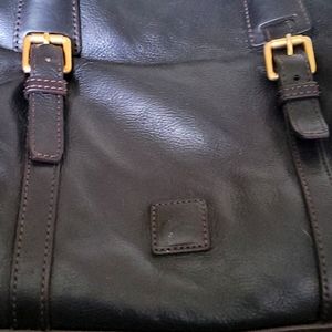 Dooney and Bourke large black leather purse.